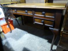 A Victorian mahogany desk