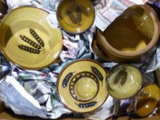A quantity of Suffolk pottery wares