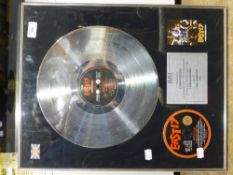 A platinum disc, East 17,