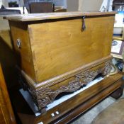 An Eastern teak chest