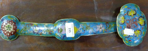 A cloisonne ruyi sceptre