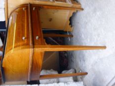 A Victorian mahogany cylinder desk