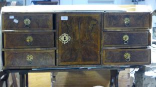 A set of walnut drawers