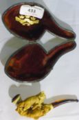 A Victorian Meerschaum pipe