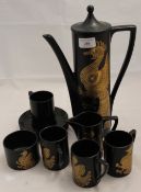 A 1960s Portmeirion Phoenix coffee set