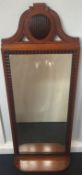 A 19th century Continental mahogany pier glass CONDITION REPORTS: Generally good