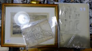 A quantity of Colchester prints