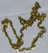 A 9 ct gold necklace