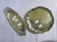 Two silver plated dishes