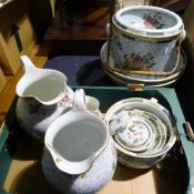 A Victorian porcelain wash set by Cauldon