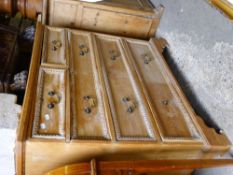 A Victorian pine chest of drawers