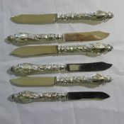 A set of six knives