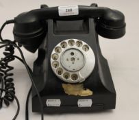 A vintage Bakelite telephone