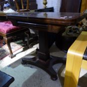 A Victorian mahogany card table - WITHDRAWN