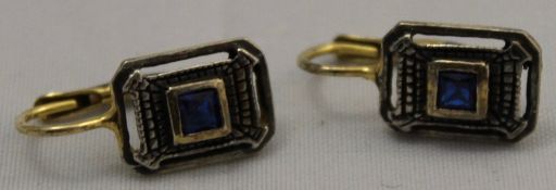 A pair of sapphire,