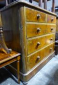 A Victorian chest of drawers