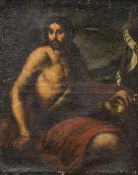 ITALIAN SCHOOL (17th century) Portrait of Christ Oil on canvas 47 x 63 cm,