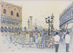 *AR KEITH THICKETT (born 1938) British Venice Watercolour and bodycolour Signed 34 x 25 cm,