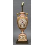 A Continental gilt decorated twin handled vase,