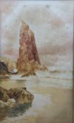 ENGLISH SCHOOL (19th century) Coastal Scene Watercolour Indistinctly signed with initials 74 x 125.