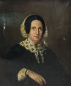 ENGLISH SCHOOL (19th century) Portrait of a Lady Oil on canvas 59 x 71 cm,