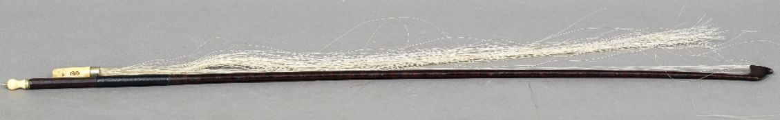 A 19th century violin bow, possibly Vuillaume Of typical form,