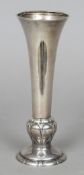 A silver specimen vase, hallmarked for Birmingham 1934, maker's mark of Liberty & Co.