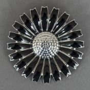 A Danish 925 silver and enamelled Georg Jensen brooch/pendant Worked as a flowerhead. 4.