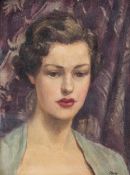 IRENE BOYLE (20th century) British The Model Oil on board Signed 29.5 x 39.