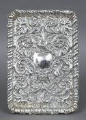 An Edwardian silver tray, hallmarked Chester 1903,