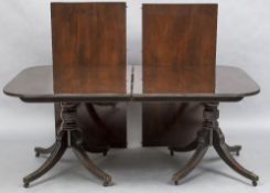 A 19th century style pedestal dining table - WITHDRAWN CONDITION REPORTS: Generally