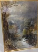 HENRY ANDREW HARPER (1835-1900) British River Valley Landscapes Watercolours Signed and dated