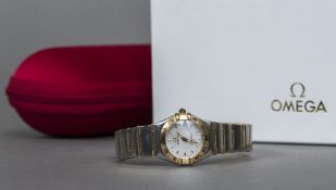 An Omega Constellation lady's wristwatch Together with original presentation case and further