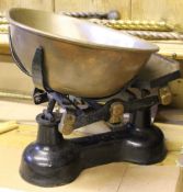 A set of Victorian scales and weights