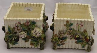 A pair of Victorian Thomas Goode porcelain planters