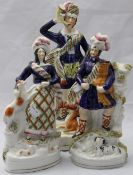 Three Victorian Staffordshire figures