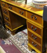 A modern pedestal desk