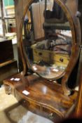 A 19th century mahogany dressing mirror