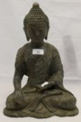 A large bronze Buddha