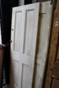 Two pairs of 19 century white painted pine doors