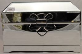 A mirrored jewellery casket