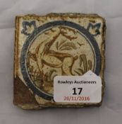 A small antique tile,