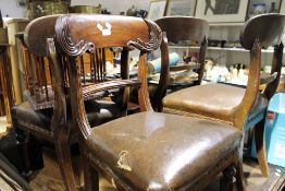 A set of six 19th century chairs