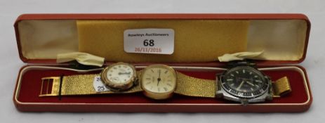 A Waltham Incabloc wristwatch,