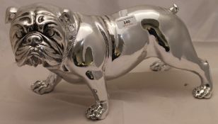 A silvered bulldog