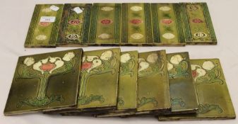 A quantity of Victorian tiles