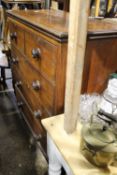 A Victorian mahogany chest of drawers