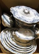 A quantity of Victorian dinner wares