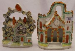 Two Victorian Staffordshire flatbacks