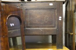 An 18th century oak coffer